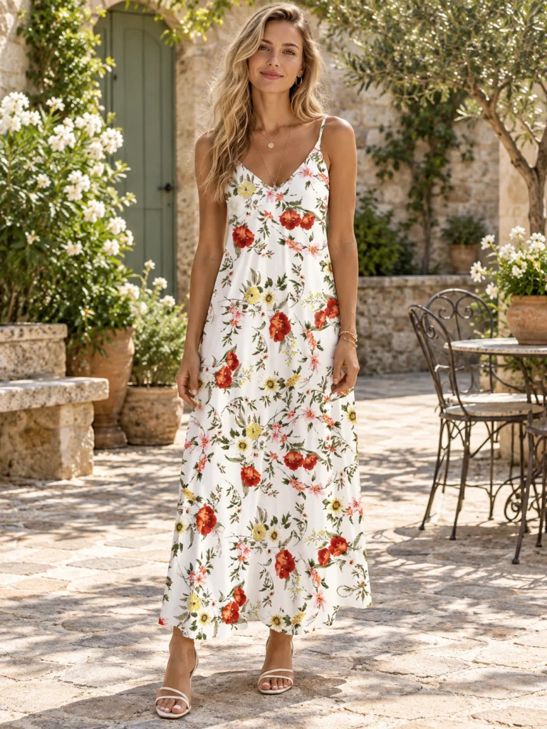 Blumenkleid Herbst