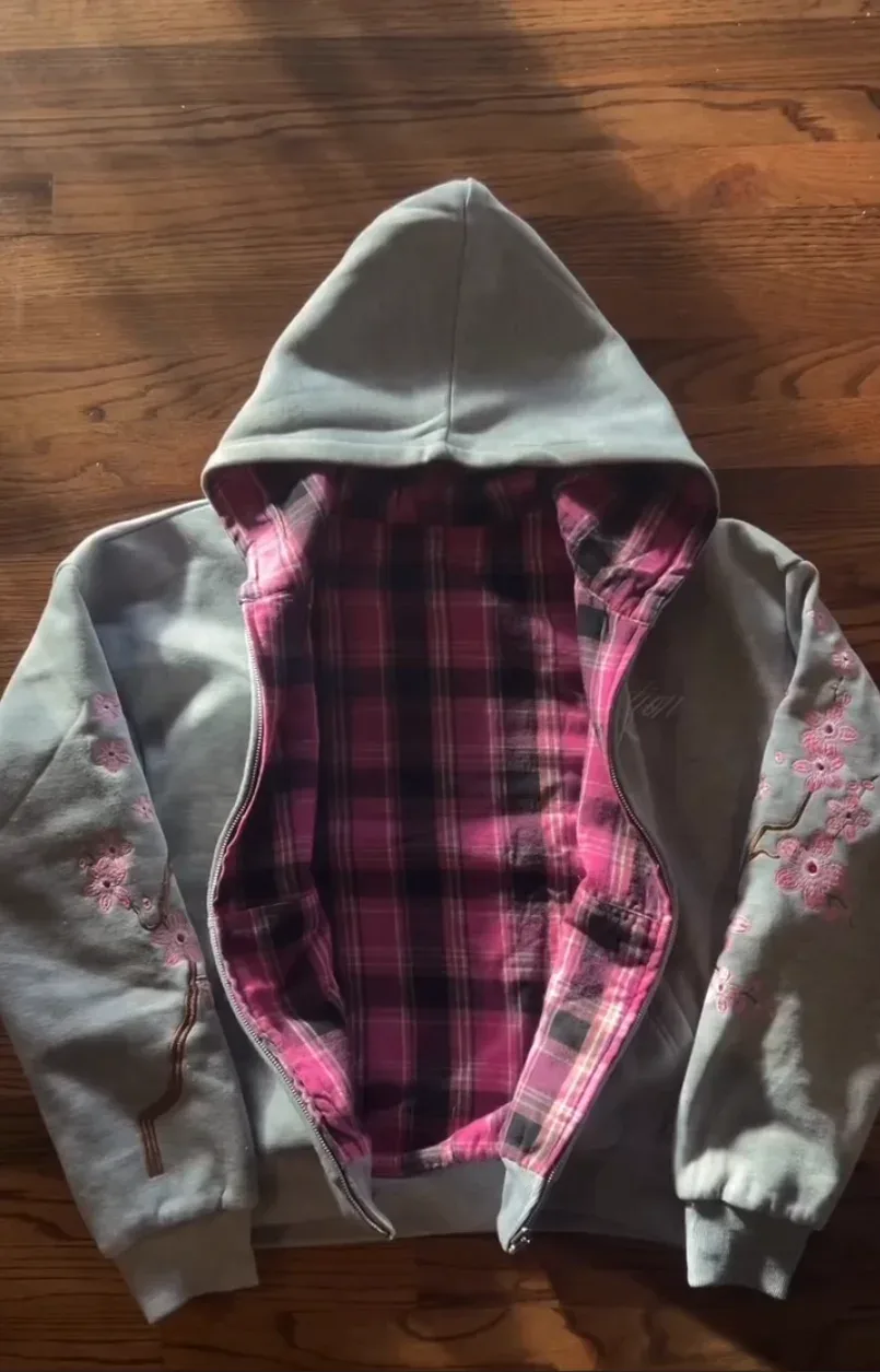 Flower Embroidery Hoodie 5
