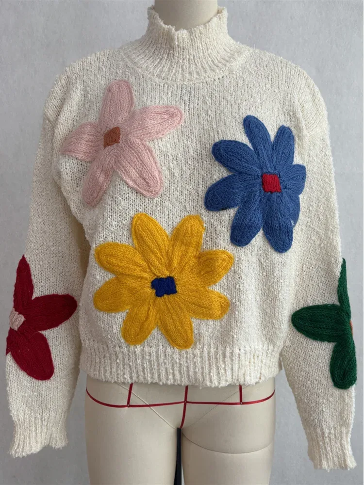Pullover Mit Großen Blumen 4