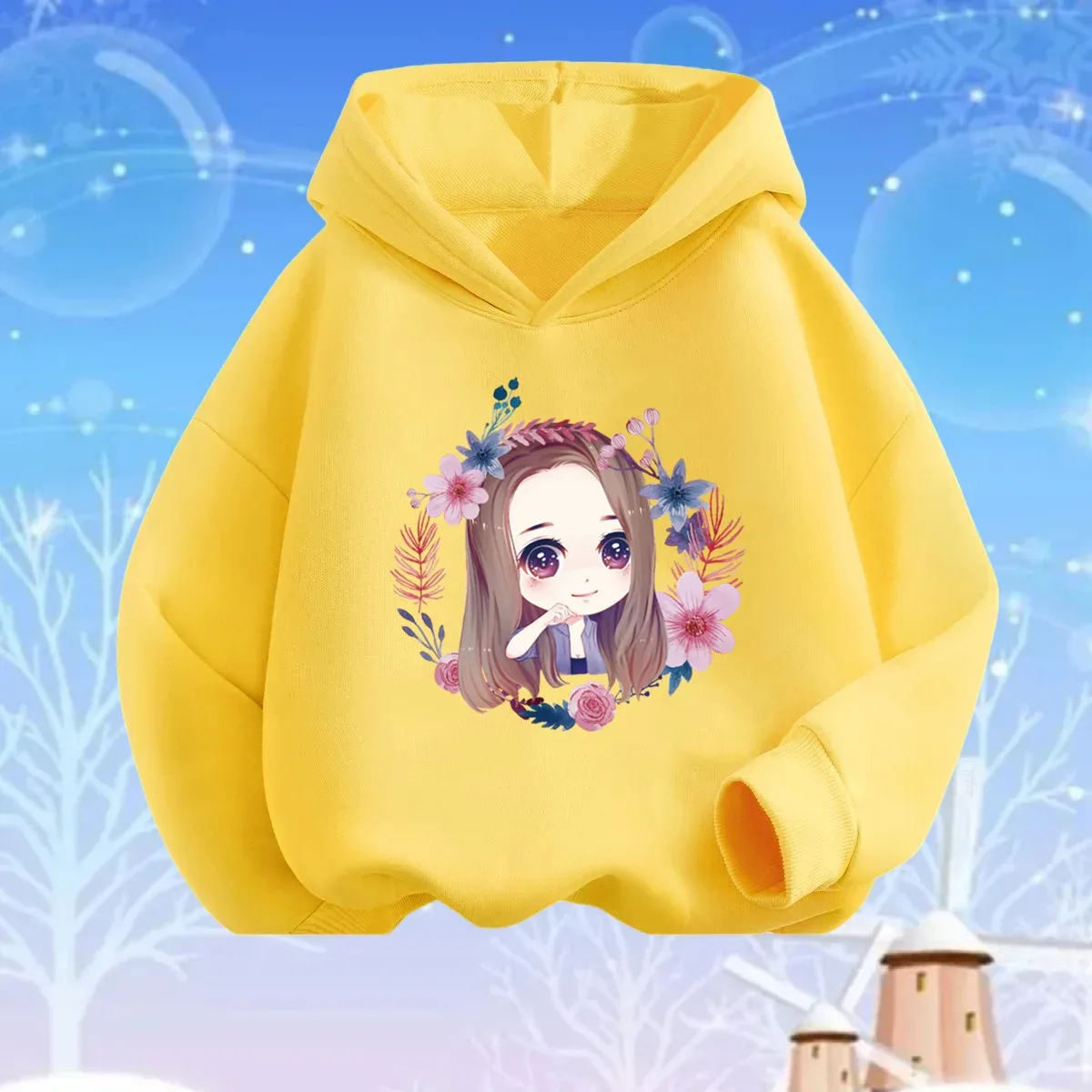 Flower Pattern Hoodie 3
