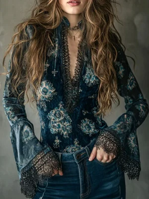 Velvet Rose Bluse 1