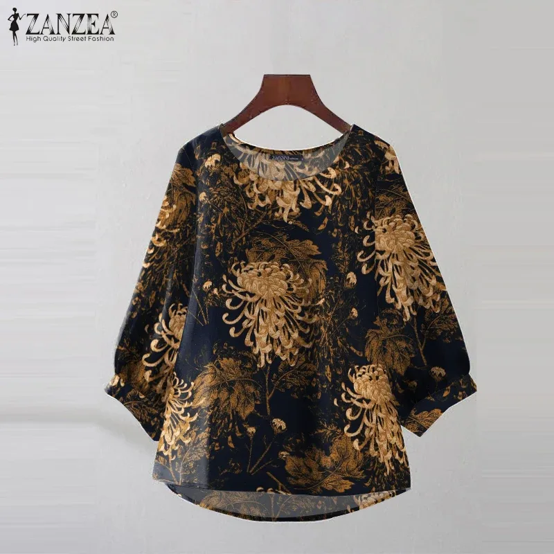 Bluse Blumen Baumwolle 2
