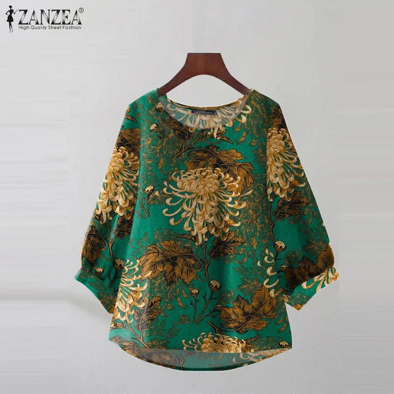 Bluse Blumen Baumwolle 3