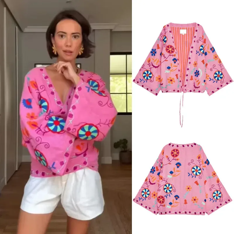 Flower Embroidered Jacket 1