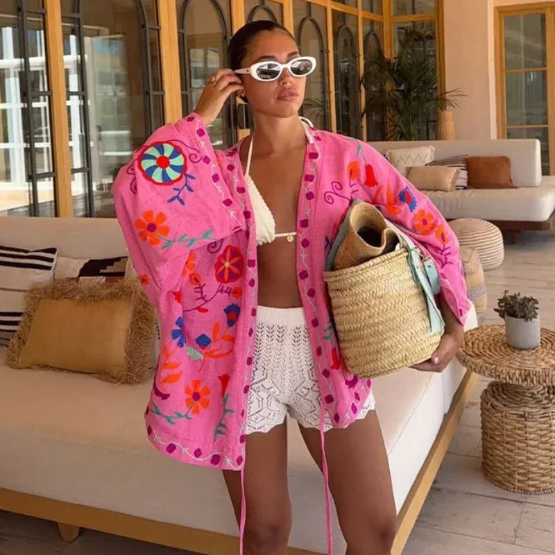 Flower Embroidered Jacket 5