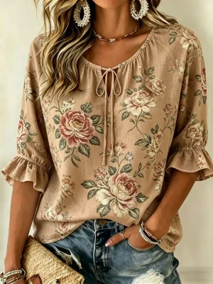 Womens Floral Blouse 1