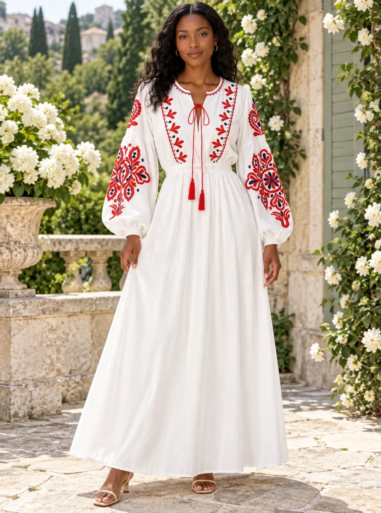 Dresses With Floral Applique