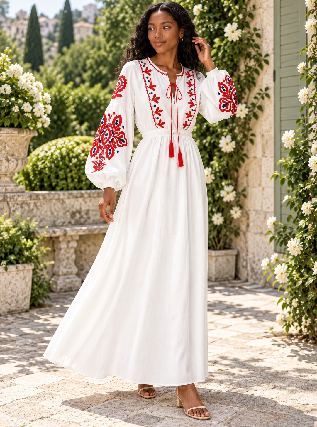 Dresses With Floral Applique