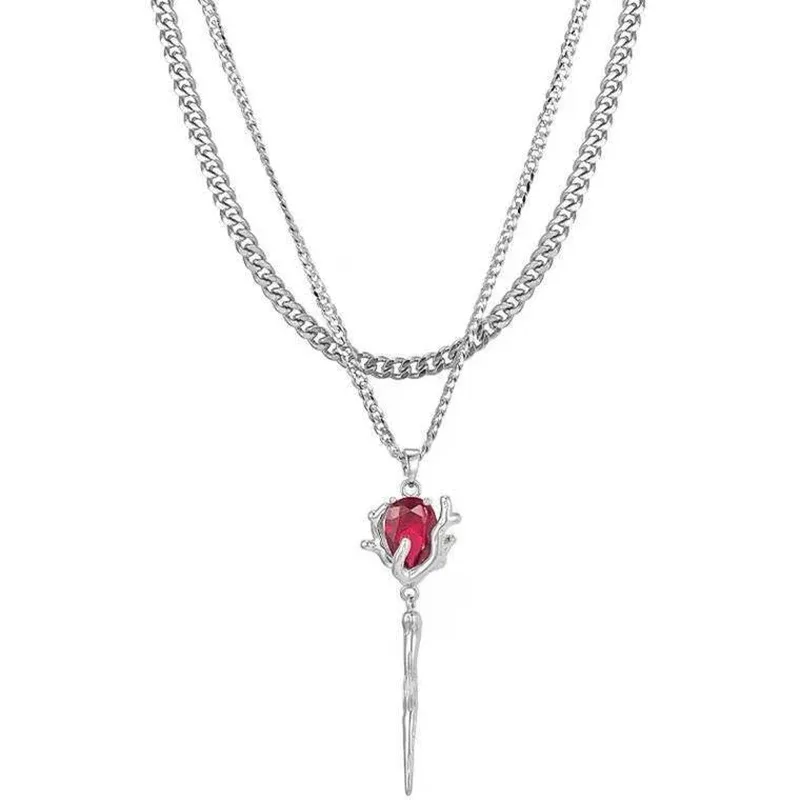 Flower Gem Necklace 1