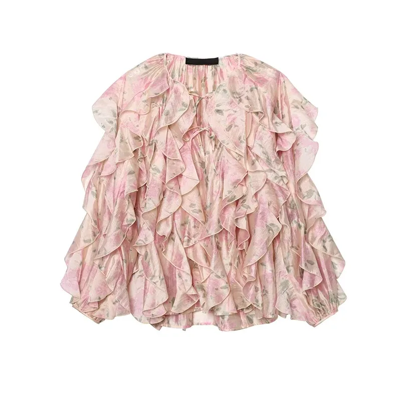 Floral Frill Blouse 2