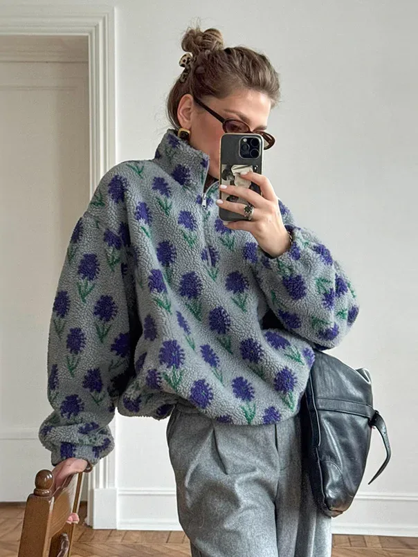 Floral Teddy Jacket 1