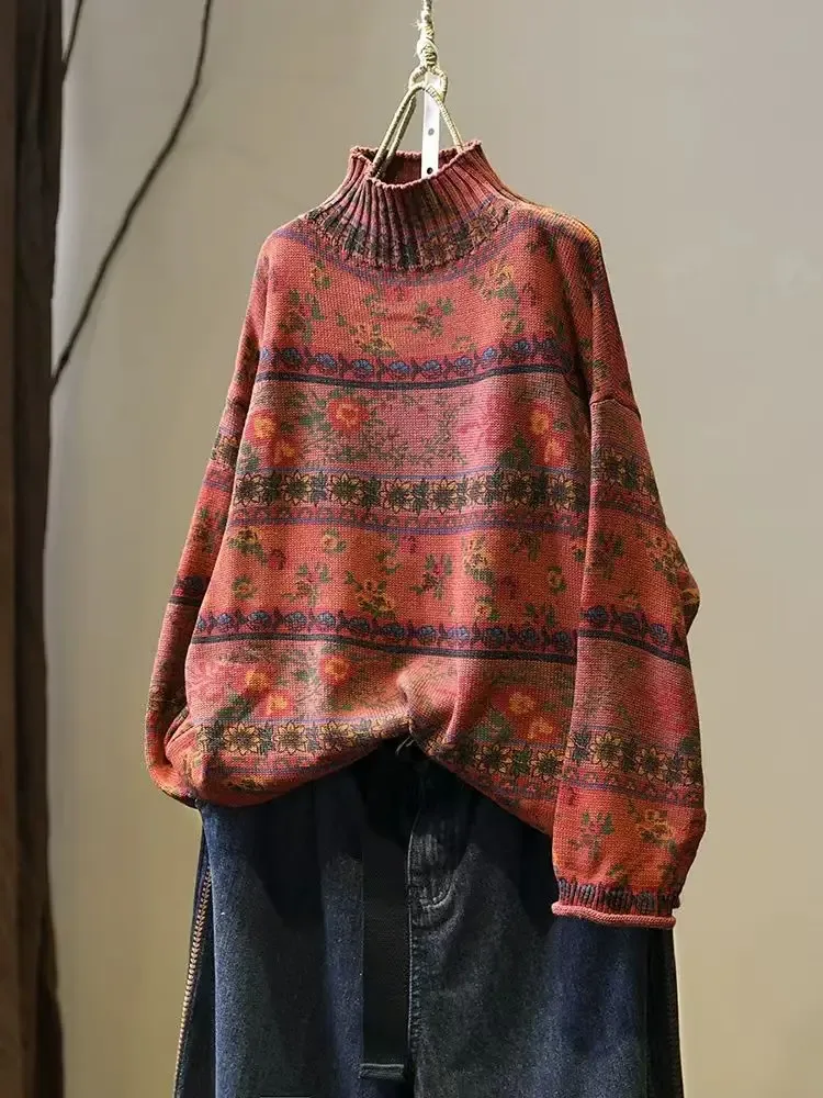 Vintage Flower Sweater 11