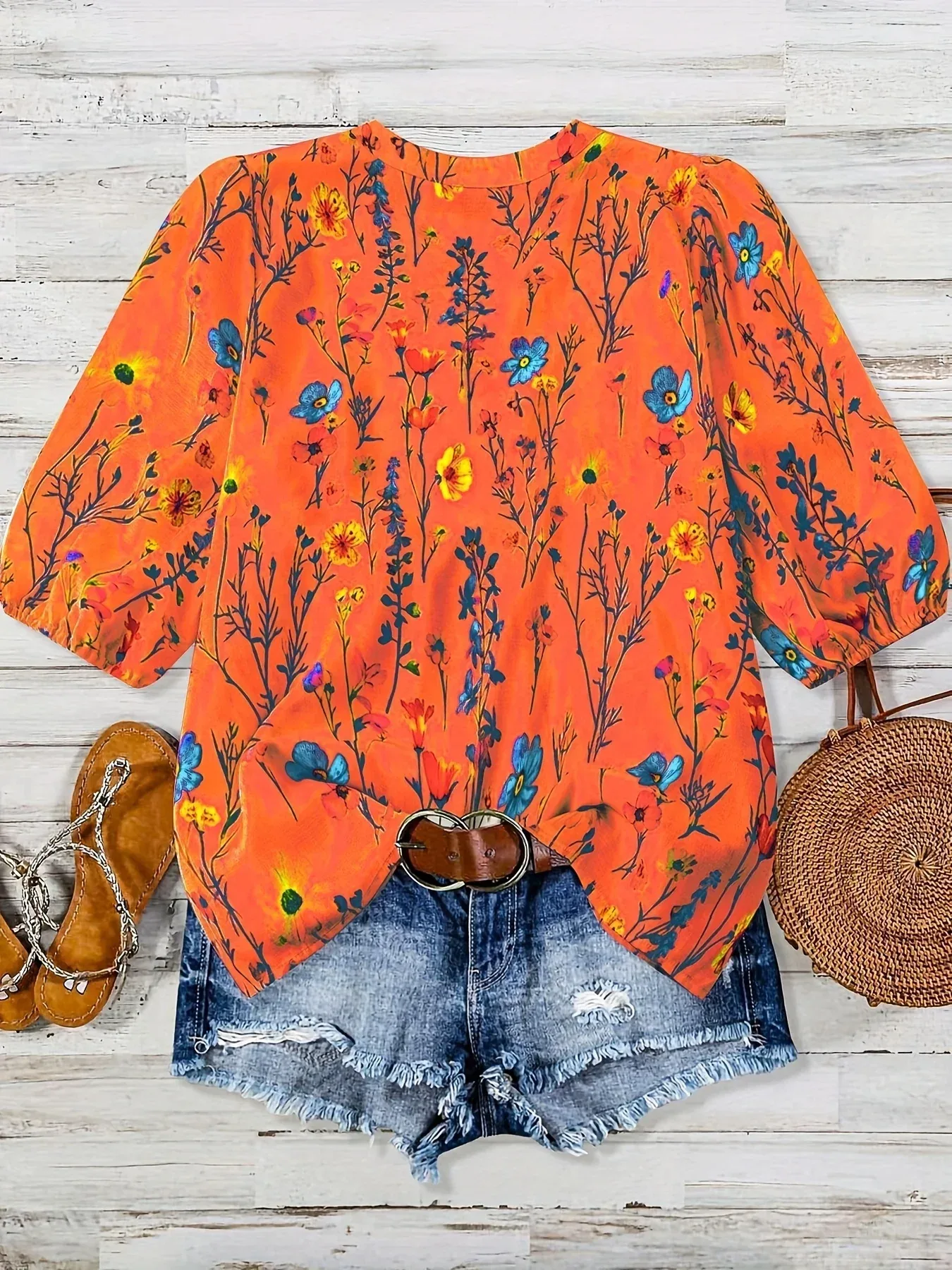 Seidensticker Bluse Blumen 1