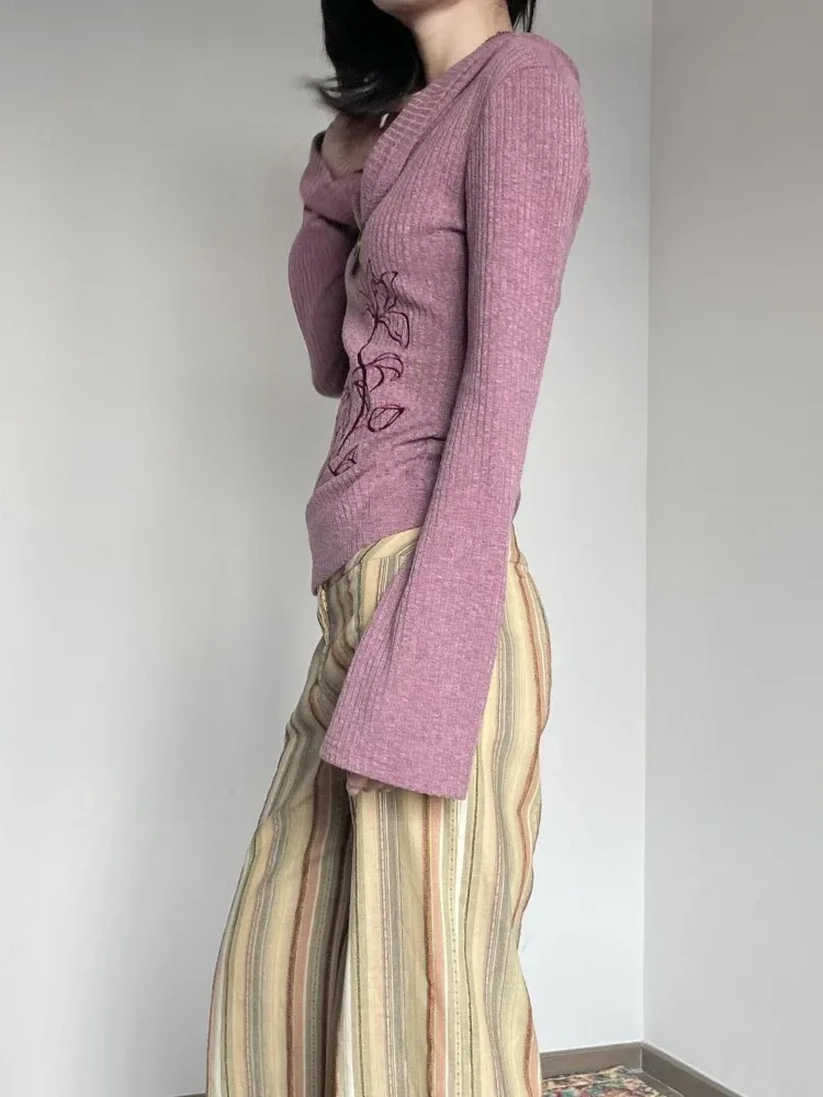 Purple Flower Sweater 3