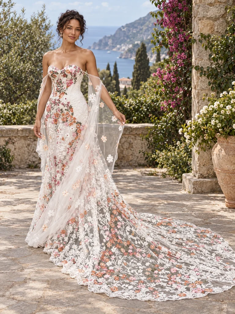 Floral Bridal Dresses