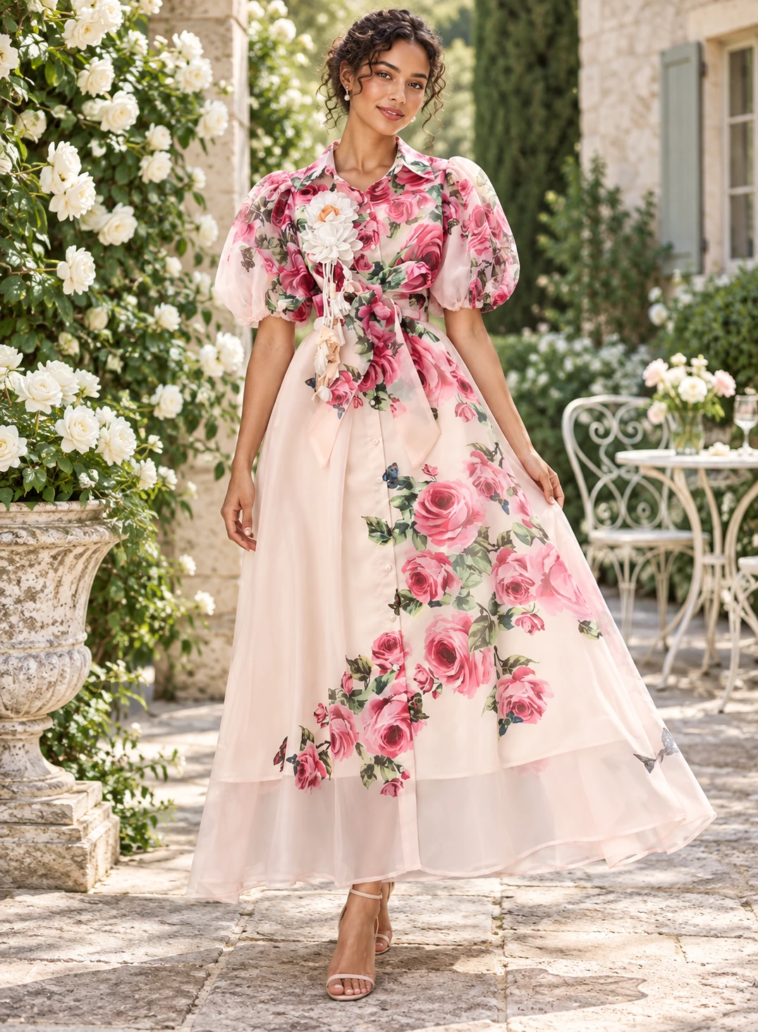 Floral Dresses Green