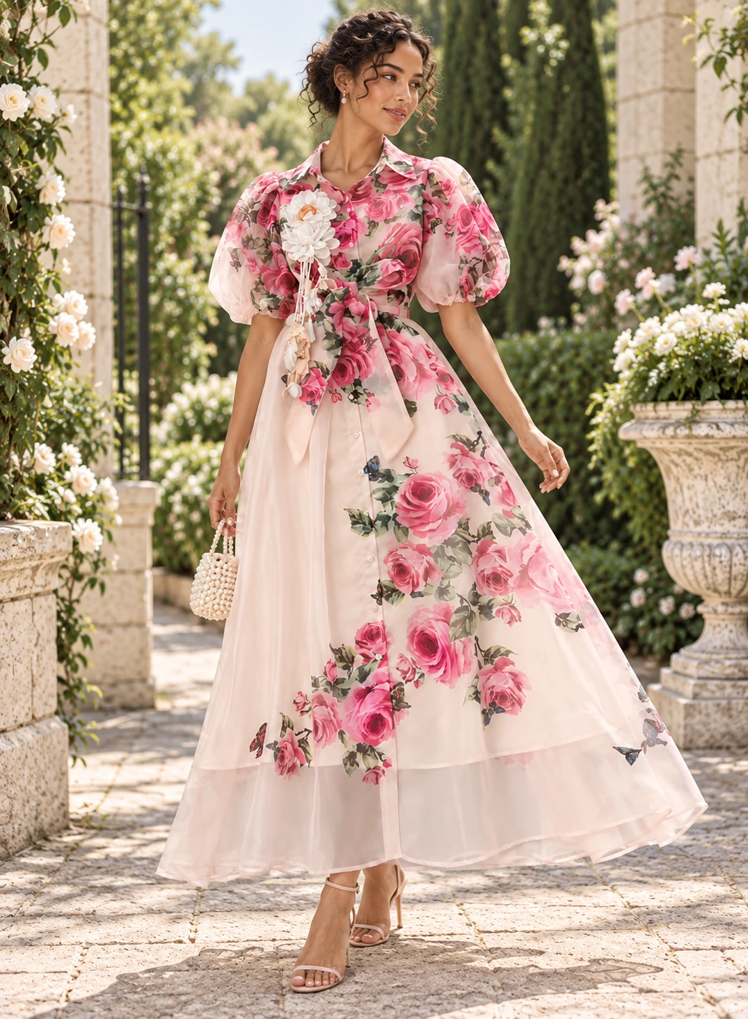 Floral Dresses Green