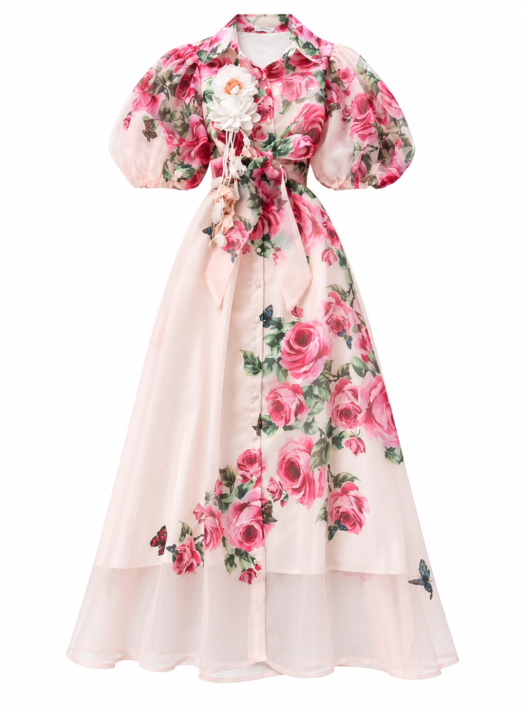 Floral Dresses Green