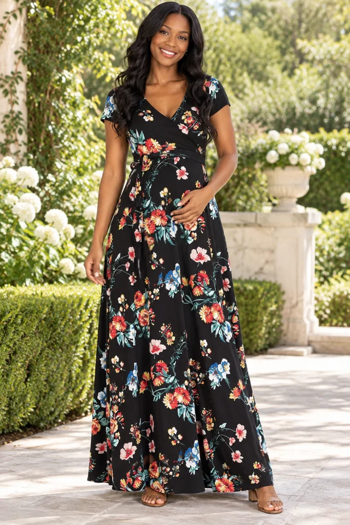 Florales Kleid Lang