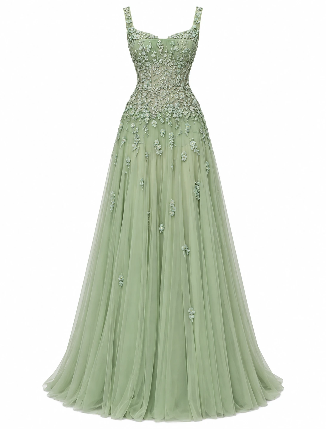 Flower Dress Green