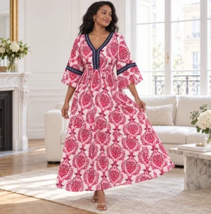 Langes Blumenkleid Sommer
