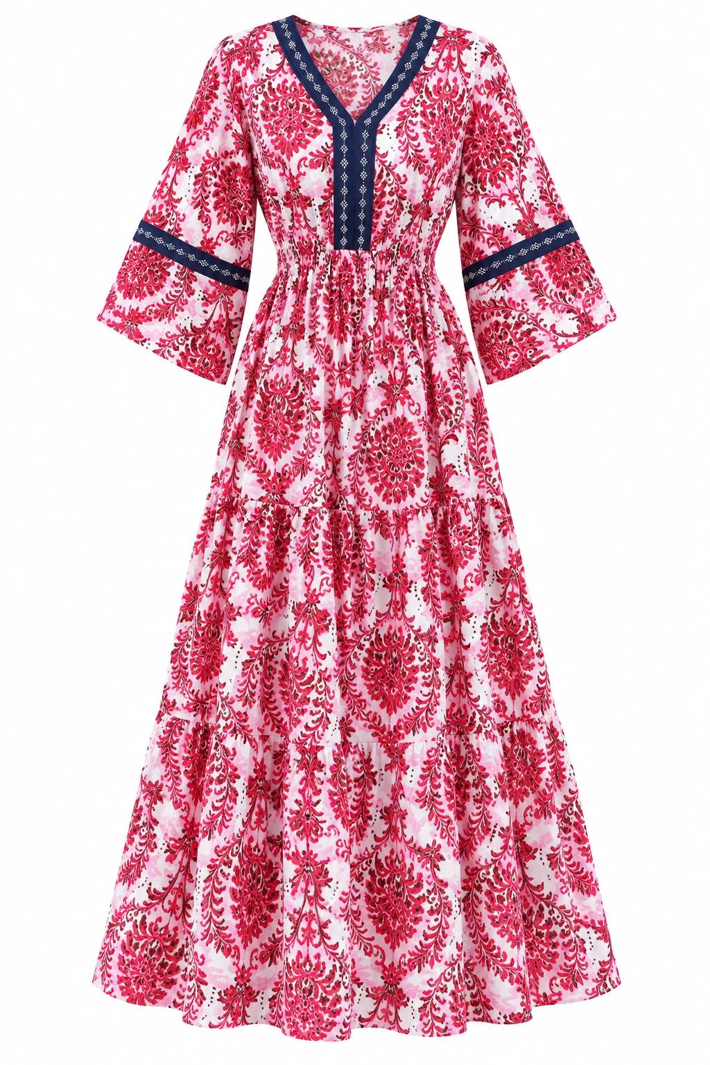 Langes Blumenkleid Sommer