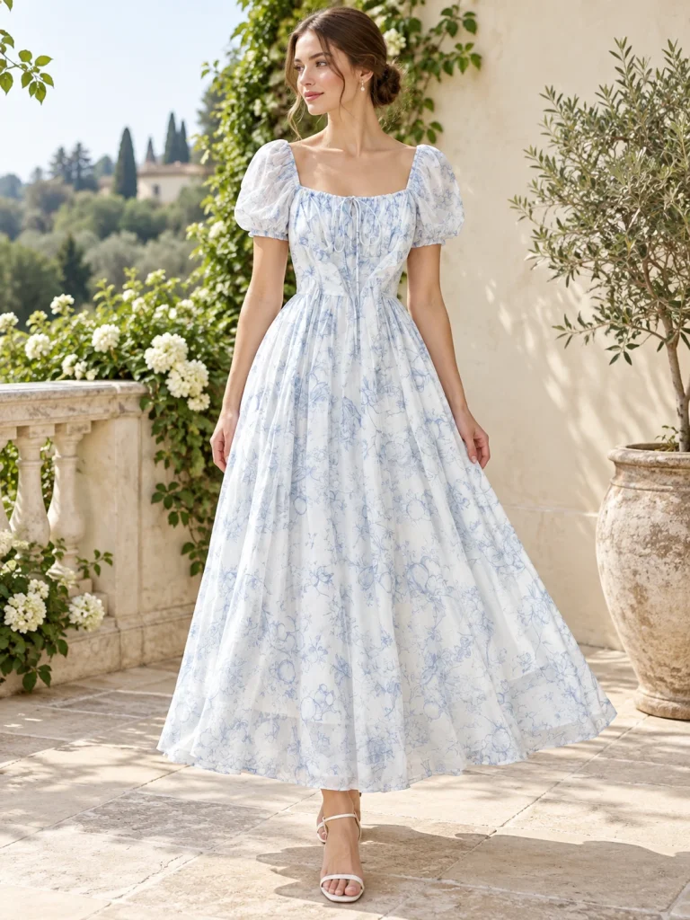 Midi Florales Kleid Hochzeitsgast