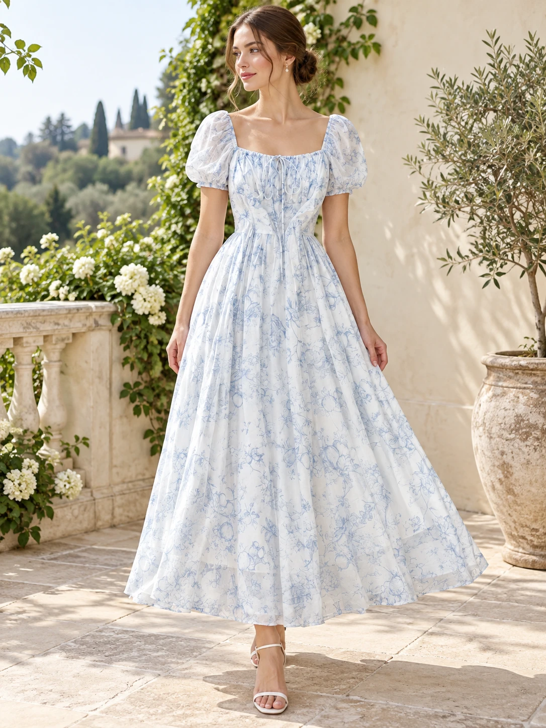 Midi Florales Kleid Hochzeitsgast