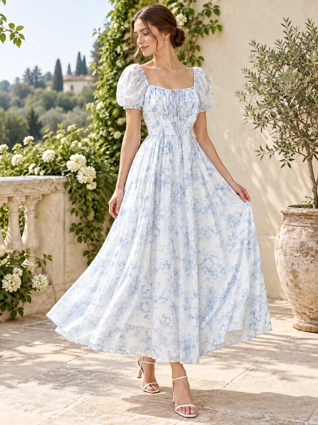 Midi Florales Kleid Hochzeitsgast