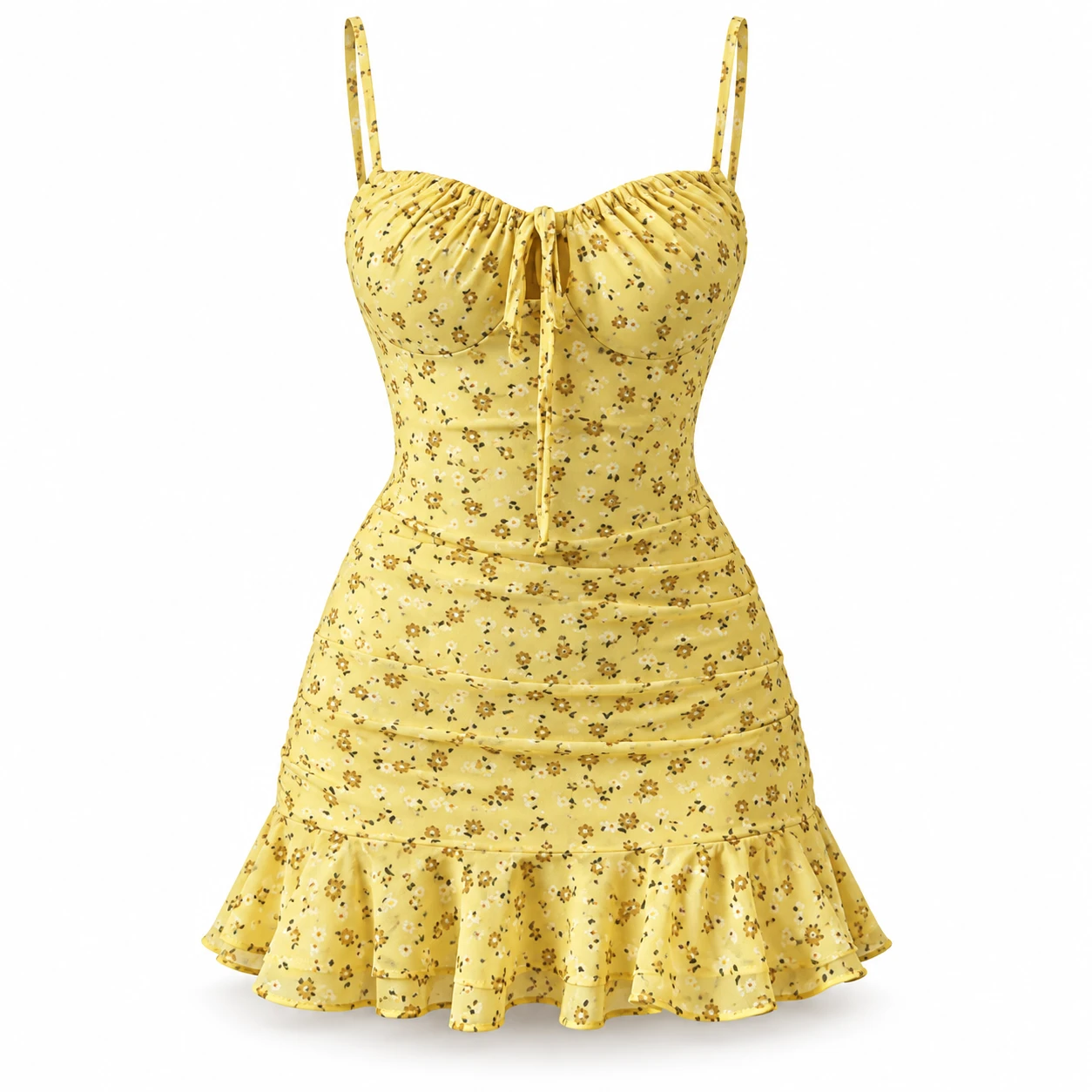 Short Dress With Flowers