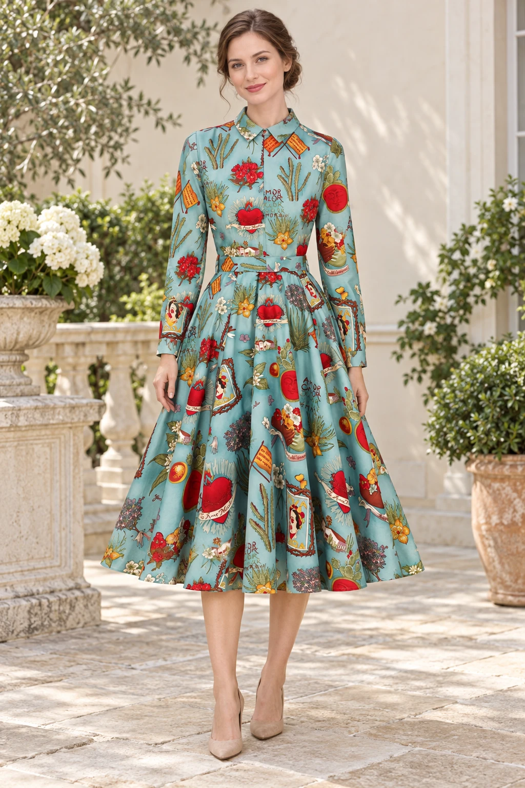 60s Floral Dress