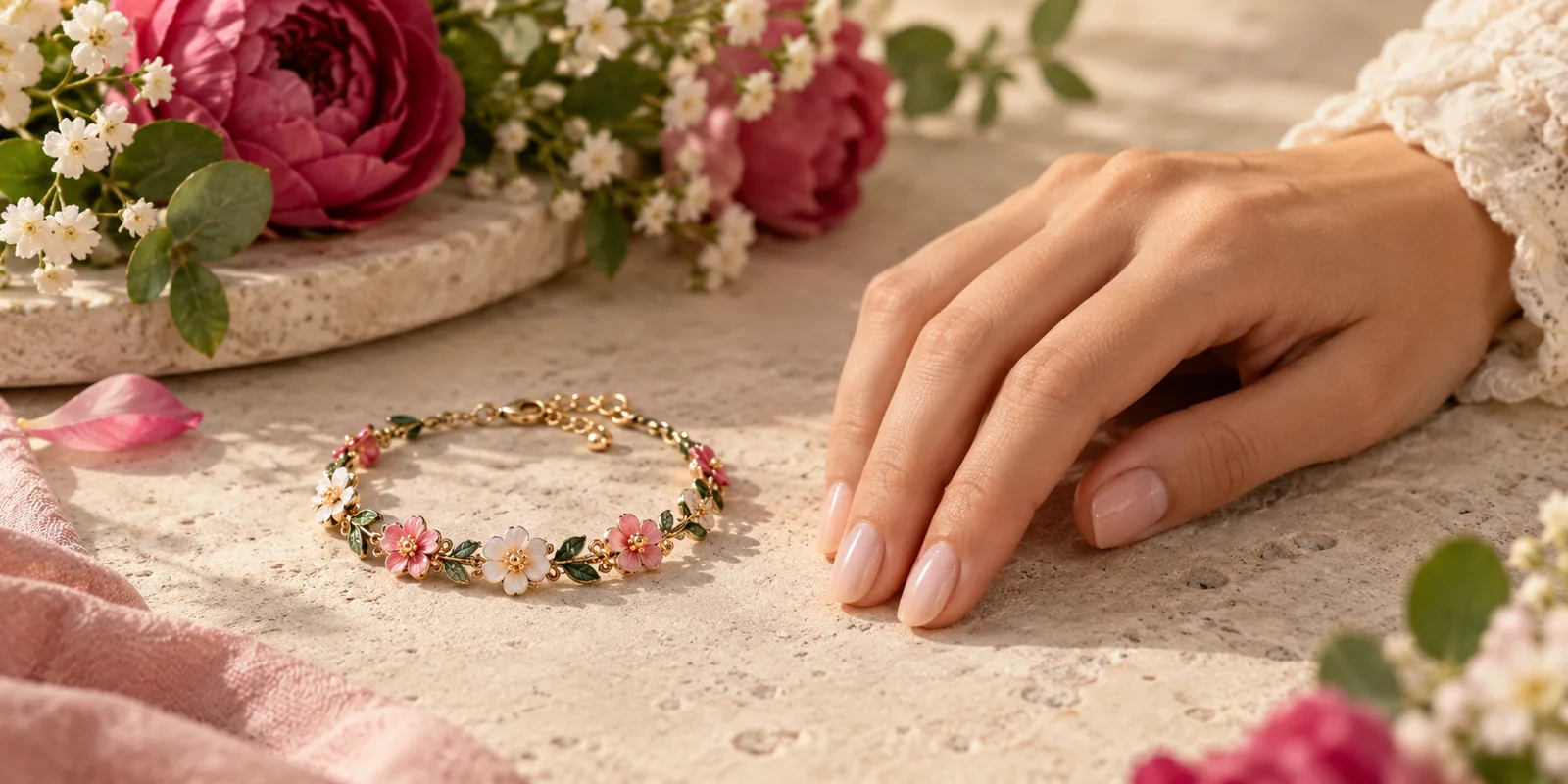 Blumen Armband
